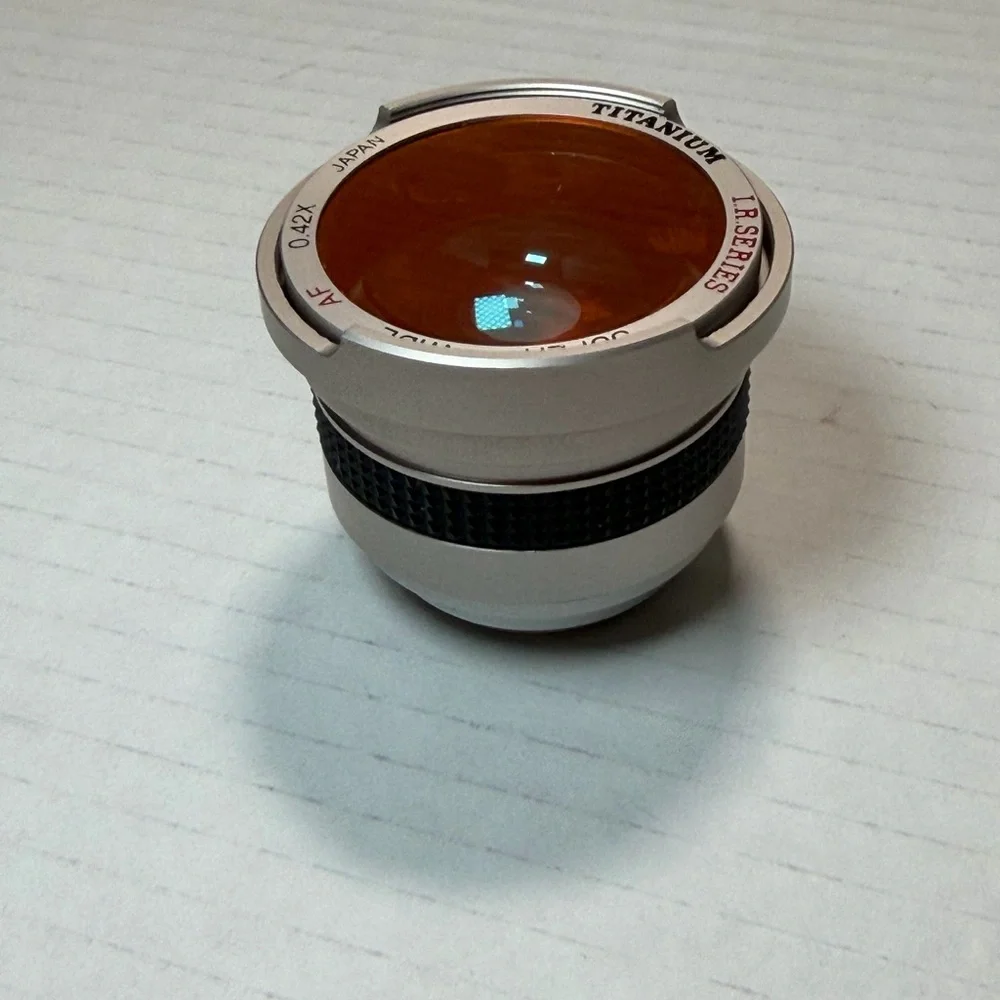 Titanium Camera Lens-I R Super Wide Macro Lens 0.42X AF Made in Japan